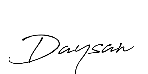Daysan stylish signature style. Best Handwritten Sign (Antro_Vectra_Bolder) for my name. Handwritten Signature Collection Ideas for my name Daysan. Daysan signature style 7 images and pictures png