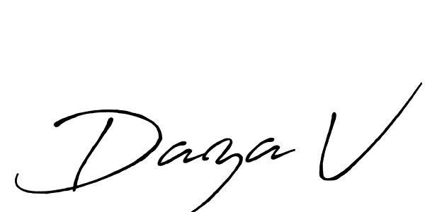 Make a short Daza V signature style. Manage your documents anywhere anytime using Antro_Vectra_Bolder. Create and add eSignatures, submit forms, share and send files easily. Daza V signature style 7 images and pictures png