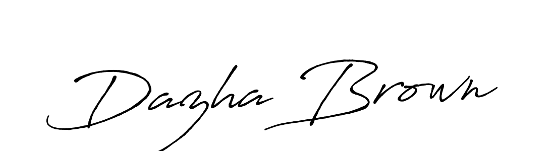 Antro_Vectra_Bolder is a professional signature style that is perfect for those who want to add a touch of class to their signature. It is also a great choice for those who want to make their signature more unique. Get Dazha Brown name to fancy signature for free. Dazha Brown signature style 7 images and pictures png