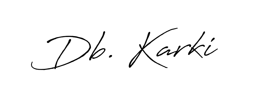 Once you've used our free online signature maker to create your best signature Antro_Vectra_Bolder style, it's time to enjoy all of the benefits that Db. Karki name signing documents. Db. Karki signature style 7 images and pictures png