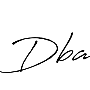 Similarly Antro_Vectra_Bolder is the best handwritten signature design. Signature creator online .You can use it as an online autograph creator for name Dba. Dba signature style 7 images and pictures png