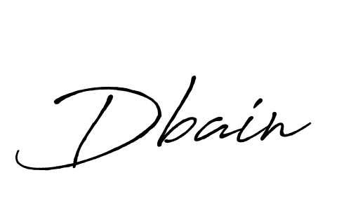 Make a beautiful signature design for name Dbain. With this signature (Antro_Vectra_Bolder) style, you can create a handwritten signature for free. Dbain signature style 7 images and pictures png