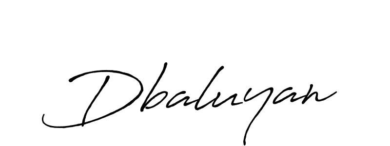 Dbaluyan stylish signature style. Best Handwritten Sign (Antro_Vectra_Bolder) for my name. Handwritten Signature Collection Ideas for my name Dbaluyan. Dbaluyan signature style 7 images and pictures png