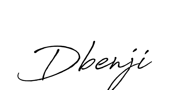 Dbenji stylish signature style. Best Handwritten Sign (Antro_Vectra_Bolder) for my name. Handwritten Signature Collection Ideas for my name Dbenji. Dbenji signature style 7 images and pictures png