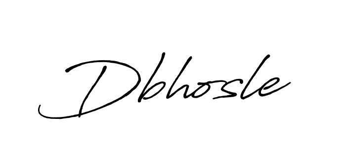 Create a beautiful signature design for name Dbhosle. With this signature (Antro_Vectra_Bolder) fonts, you can make a handwritten signature for free. Dbhosle signature style 7 images and pictures png
