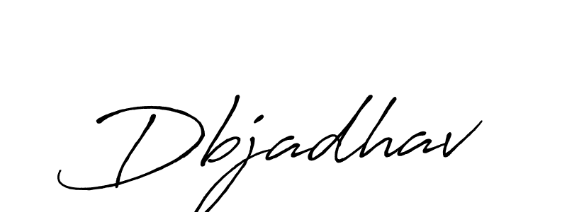 Make a beautiful signature design for name Dbjadhav. Use this online signature maker to create a handwritten signature for free. Dbjadhav signature style 7 images and pictures png