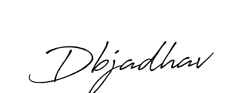Dbjadhav stylish signature style. Best Handwritten Sign (Antro_Vectra_Bolder) for my name. Handwritten Signature Collection Ideas for my name Dbjadhav. Dbjadhav signature style 7 images and pictures png
