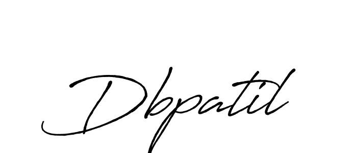 How to make Dbpatil signature? Antro_Vectra_Bolder is a professional autograph style. Create handwritten signature for Dbpatil name. Dbpatil signature style 7 images and pictures png