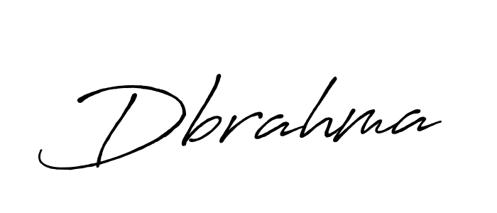 Create a beautiful signature design for name Dbrahma. With this signature (Antro_Vectra_Bolder) fonts, you can make a handwritten signature for free. Dbrahma signature style 7 images and pictures png