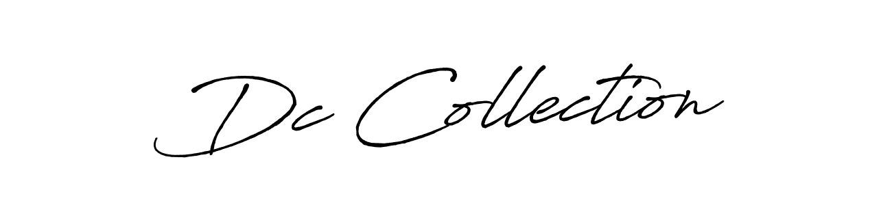 Dc Collection stylish signature style. Best Handwritten Sign (Antro_Vectra_Bolder) for my name. Handwritten Signature Collection Ideas for my name Dc Collection. Dc Collection signature style 7 images and pictures png