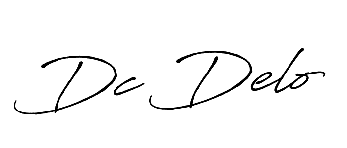 Use a signature maker to create a handwritten signature online. With this signature software, you can design (Antro_Vectra_Bolder) your own signature for name Dc Delo. Dc Delo signature style 7 images and pictures png
