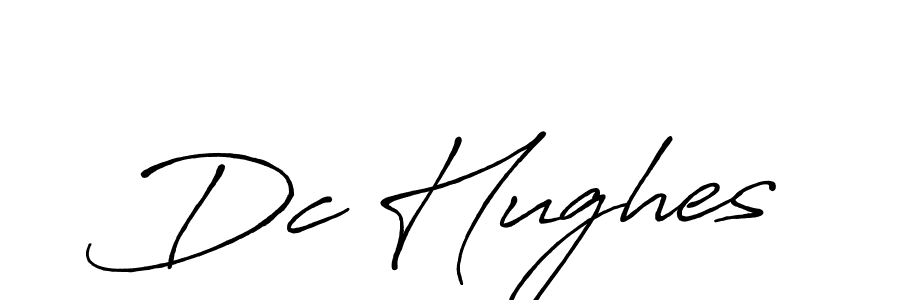 Use a signature maker to create a handwritten signature online. With this signature software, you can design (Antro_Vectra_Bolder) your own signature for name Dc Hughes. Dc Hughes signature style 7 images and pictures png