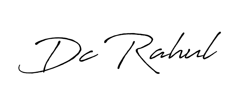 Similarly Antro_Vectra_Bolder is the best handwritten signature design. Signature creator online .You can use it as an online autograph creator for name Dc Rahul. Dc Rahul signature style 7 images and pictures png