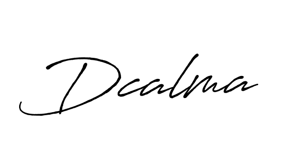 Design your own signature with our free online signature maker. With this signature software, you can create a handwritten (Antro_Vectra_Bolder) signature for name Dcalma. Dcalma signature style 7 images and pictures png