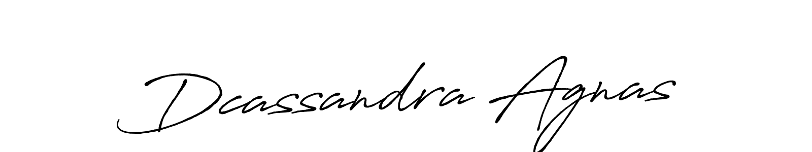 How to make Dcassandra Agnas name signature. Use Antro_Vectra_Bolder style for creating short signs online. This is the latest handwritten sign. Dcassandra Agnas signature style 7 images and pictures png