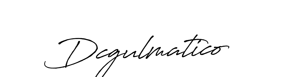 Create a beautiful signature design for name Dcgulmatico. With this signature (Antro_Vectra_Bolder) fonts, you can make a handwritten signature for free. Dcgulmatico signature style 7 images and pictures png