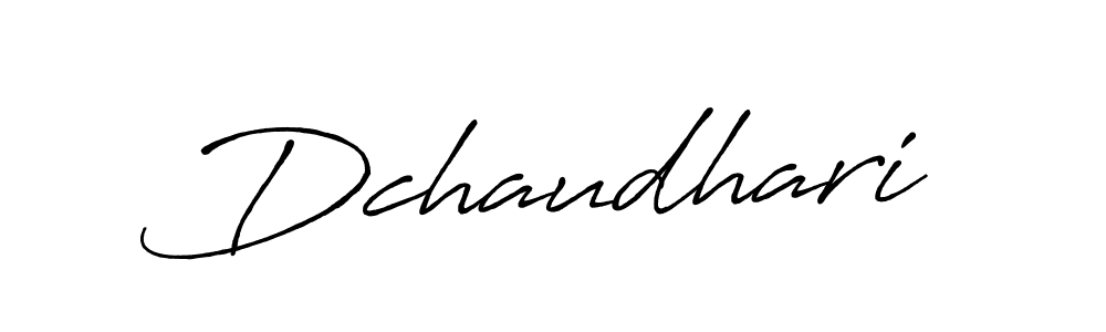 The best way (Antro_Vectra_Bolder) to make a short signature is to pick only two or three words in your name. The name Dchaudhari include a total of six letters. For converting this name. Dchaudhari signature style 7 images and pictures png
