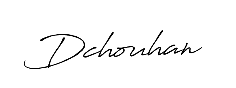 How to make Dchouhan name signature. Use Antro_Vectra_Bolder style for creating short signs online. This is the latest handwritten sign. Dchouhan signature style 7 images and pictures png