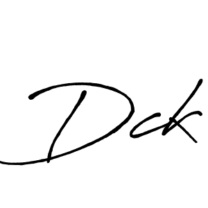 Make a beautiful signature design for name Dck. With this signature (Antro_Vectra_Bolder) style, you can create a handwritten signature for free. Dck signature style 7 images and pictures png