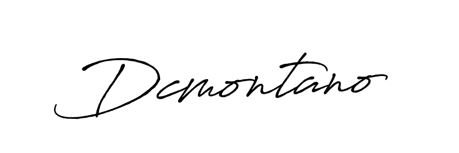 Dcmontano stylish signature style. Best Handwritten Sign (Antro_Vectra_Bolder) for my name. Handwritten Signature Collection Ideas for my name Dcmontano. Dcmontano signature style 7 images and pictures png