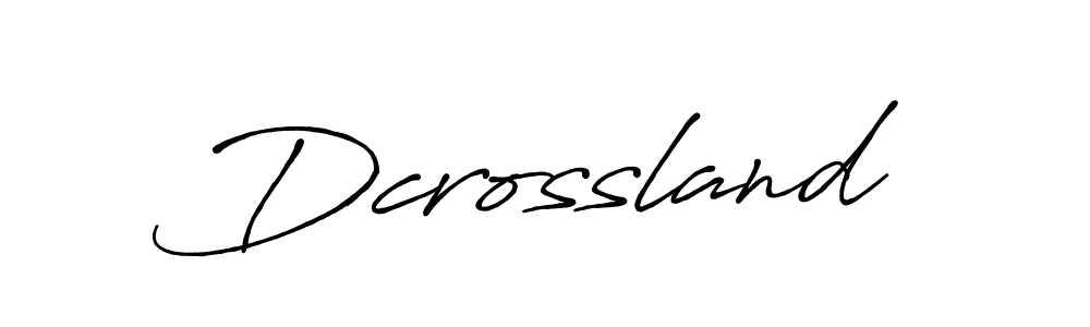 How to make Dcrossland signature? Antro_Vectra_Bolder is a professional autograph style. Create handwritten signature for Dcrossland name. Dcrossland signature style 7 images and pictures png