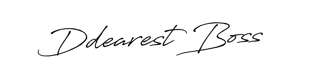 It looks lik you need a new signature style for name Ddearest Boss. Design unique handwritten (Antro_Vectra_Bolder) signature with our free signature maker in just a few clicks. Ddearest Boss signature style 7 images and pictures png