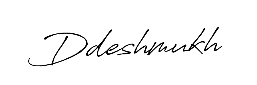 Make a beautiful signature design for name Ddeshmukh. With this signature (Antro_Vectra_Bolder) style, you can create a handwritten signature for free. Ddeshmukh signature style 7 images and pictures png