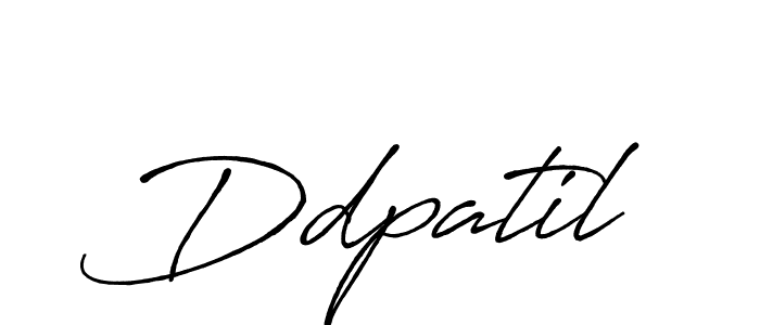 Ddpatil stylish signature style. Best Handwritten Sign (Antro_Vectra_Bolder) for my name. Handwritten Signature Collection Ideas for my name Ddpatil. Ddpatil signature style 7 images and pictures png