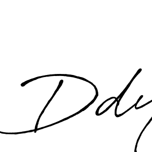 Also You can easily find your signature by using the search form. We will create Ddy name handwritten signature images for you free of cost using Antro_Vectra_Bolder sign style. Ddy signature style 7 images and pictures png