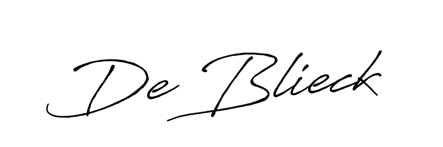 De Blieck stylish signature style. Best Handwritten Sign (Antro_Vectra_Bolder) for my name. Handwritten Signature Collection Ideas for my name De Blieck. De Blieck signature style 7 images and pictures png