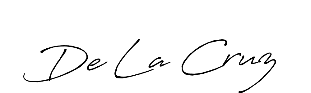 Design your own signature with our free online signature maker. With this signature software, you can create a handwritten (Antro_Vectra_Bolder) signature for name De La Cruz. De La Cruz signature style 7 images and pictures png