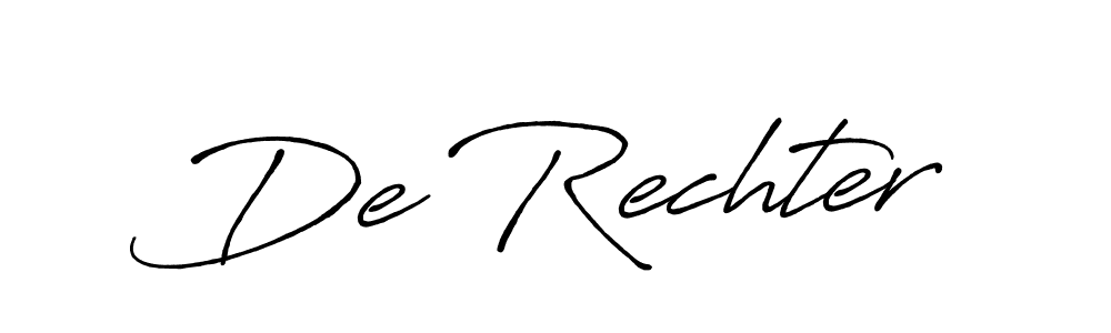 Here are the top 10 professional signature styles for the name De Rechter. These are the best autograph styles you can use for your name. De Rechter signature style 7 images and pictures png
