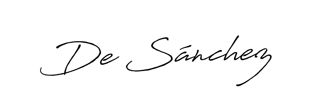 You can use this online signature creator to create a handwritten signature for the name De Sánchez. This is the best online autograph maker. De Sánchez signature style 7 images and pictures png