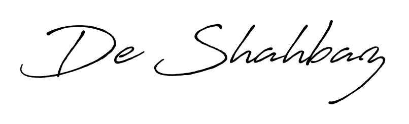 Antro_Vectra_Bolder is a professional signature style that is perfect for those who want to add a touch of class to their signature. Get De Shahbaz name fancy signature for free. De Shahbaz signature style 7 images and pictures png