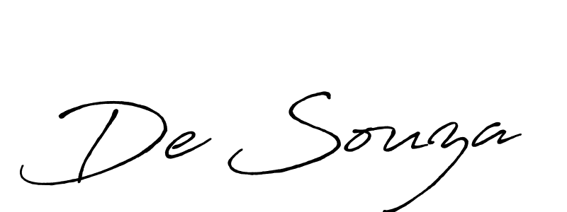 How to make De Souza name signature. Use Antro_Vectra_Bolder style for creating short signs online. This is the latest handwritten sign. De Souza signature style 7 images and pictures png