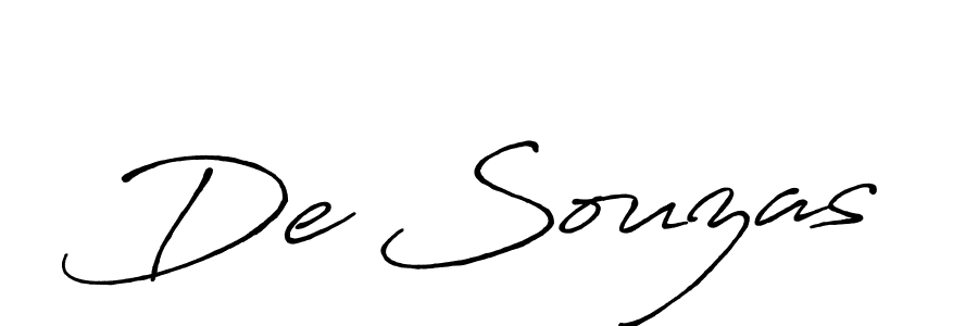 The best way (Antro_Vectra_Bolder) to make a short signature is to pick only two or three words in your name. The name De Souzas include a total of six letters. For converting this name. De Souzas signature style 7 images and pictures png