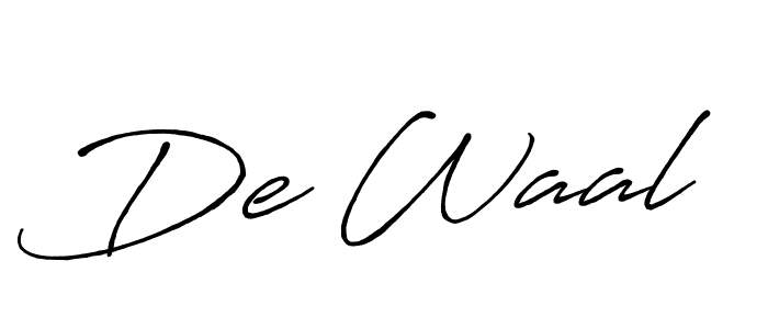 Design your own signature with our free online signature maker. With this signature software, you can create a handwritten (Antro_Vectra_Bolder) signature for name De Waal. De Waal signature style 7 images and pictures png