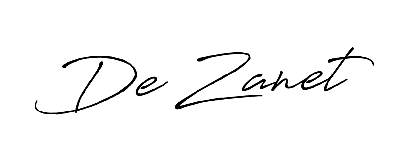 You should practise on your own different ways (Antro_Vectra_Bolder) to write your name (De Zanet) in signature. don't let someone else do it for you. De Zanet signature style 7 images and pictures png