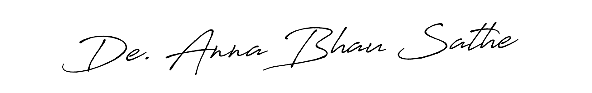 How to make De. Anna Bhau Sathe name signature. Use Antro_Vectra_Bolder style for creating short signs online. This is the latest handwritten sign. De. Anna Bhau Sathe signature style 7 images and pictures png