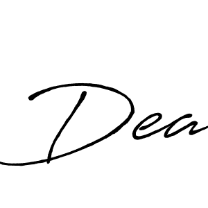 Make a beautiful signature design for name Dea. With this signature (Antro_Vectra_Bolder) style, you can create a handwritten signature for free. Dea signature style 7 images and pictures png