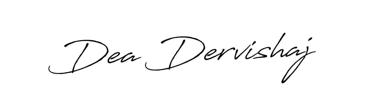 Design your own signature with our free online signature maker. With this signature software, you can create a handwritten (Antro_Vectra_Bolder) signature for name Dea Dervishaj. Dea Dervishaj signature style 7 images and pictures png