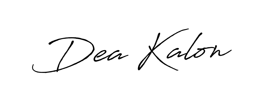 Also You can easily find your signature by using the search form. We will create Dea Kalon name handwritten signature images for you free of cost using Antro_Vectra_Bolder sign style. Dea Kalon signature style 7 images and pictures png