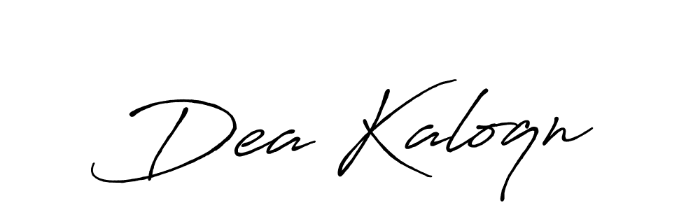 Use a signature maker to create a handwritten signature online. With this signature software, you can design (Antro_Vectra_Bolder) your own signature for name Dea Kaloqn. Dea Kaloqn signature style 7 images and pictures png