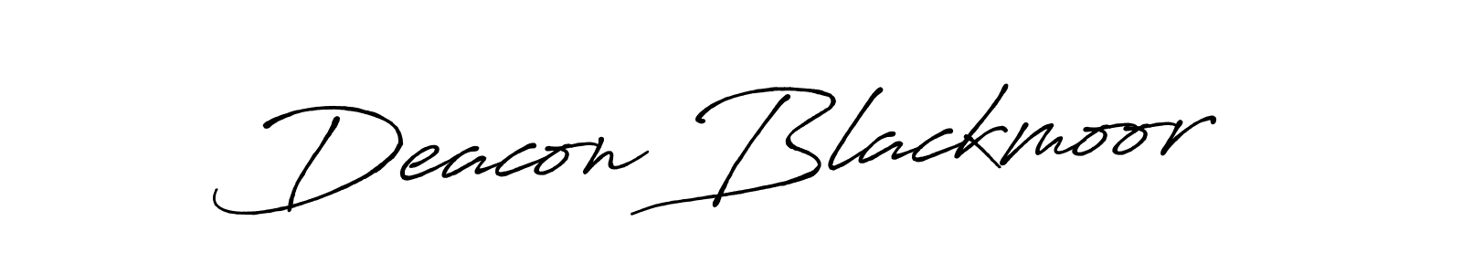 Create a beautiful signature design for name Deacon Blackmoor. With this signature (Antro_Vectra_Bolder) fonts, you can make a handwritten signature for free. Deacon Blackmoor signature style 7 images and pictures png