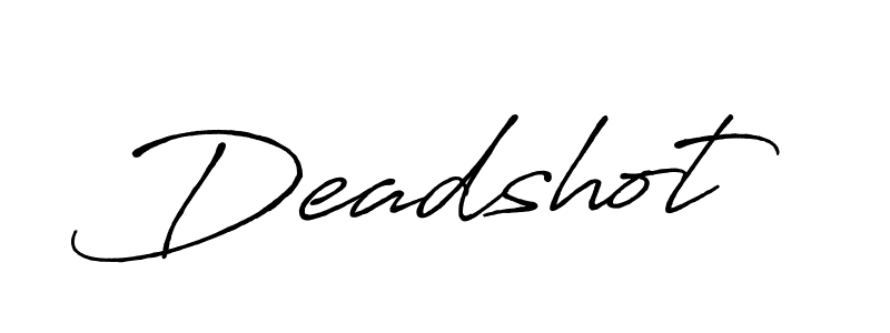 It looks lik you need a new signature style for name Deadshot. Design unique handwritten (Antro_Vectra_Bolder) signature with our free signature maker in just a few clicks. Deadshot signature style 7 images and pictures png