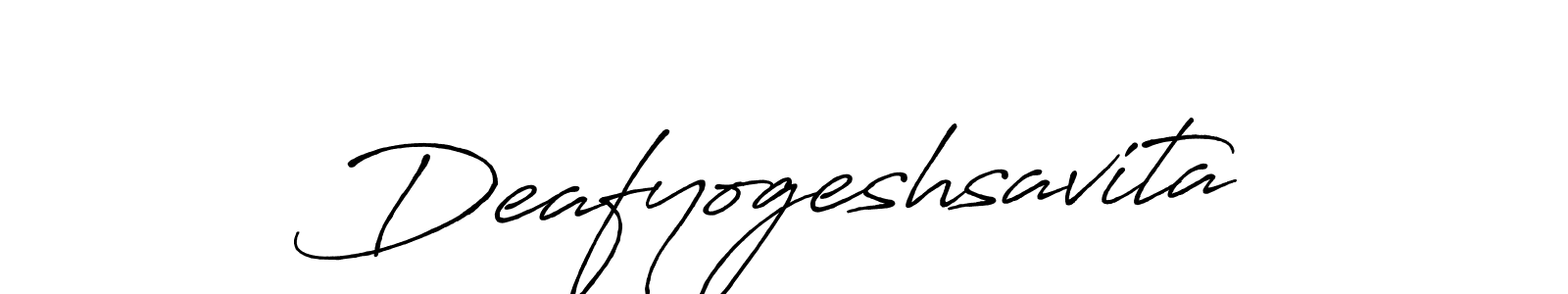 Design your own signature with our free online signature maker. With this signature software, you can create a handwritten (Antro_Vectra_Bolder) signature for name Deafyogeshsavita. Deafyogeshsavita signature style 7 images and pictures png