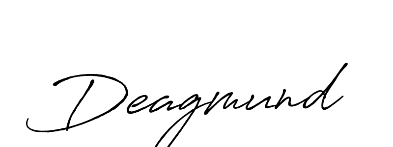 Design your own signature with our free online signature maker. With this signature software, you can create a handwritten (Antro_Vectra_Bolder) signature for name Deagmund. Deagmund signature style 7 images and pictures png