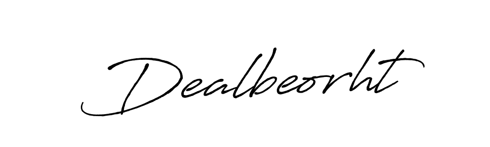 Design your own signature with our free online signature maker. With this signature software, you can create a handwritten (Antro_Vectra_Bolder) signature for name Dealbeorht. Dealbeorht signature style 7 images and pictures png