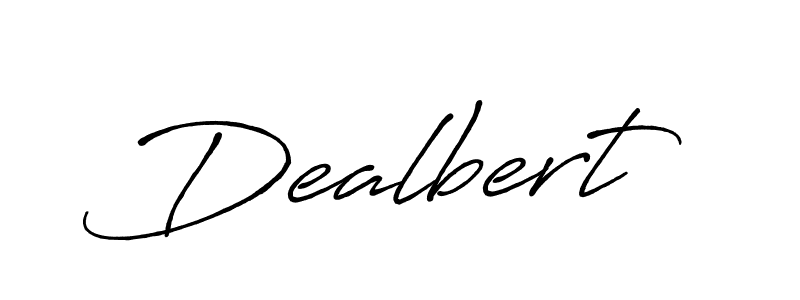 Make a beautiful signature design for name Dealbert. With this signature (Antro_Vectra_Bolder) style, you can create a handwritten signature for free. Dealbert signature style 7 images and pictures png