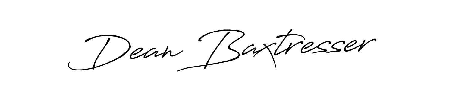 How to make Dean Baxtresser name signature. Use Antro_Vectra_Bolder style for creating short signs online. This is the latest handwritten sign. Dean Baxtresser signature style 7 images and pictures png